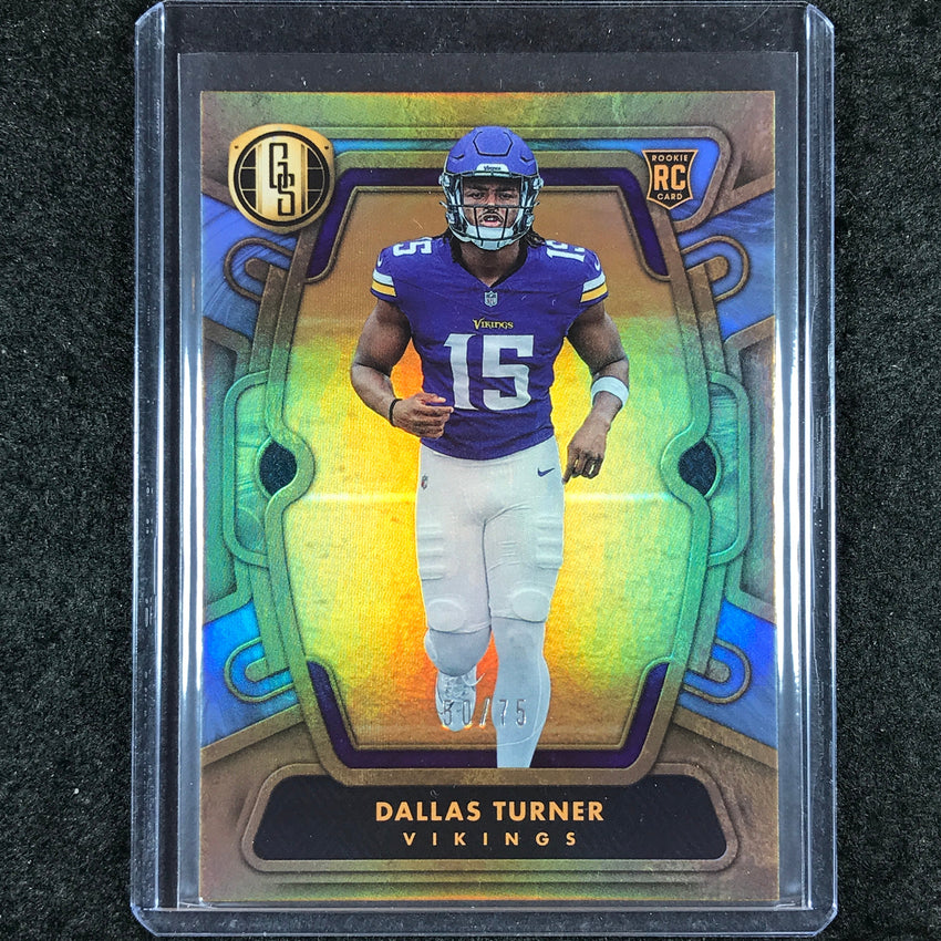 2024 Gold Standard Football DALLAS TURNER Rookie Base Platinum 50/75 #116