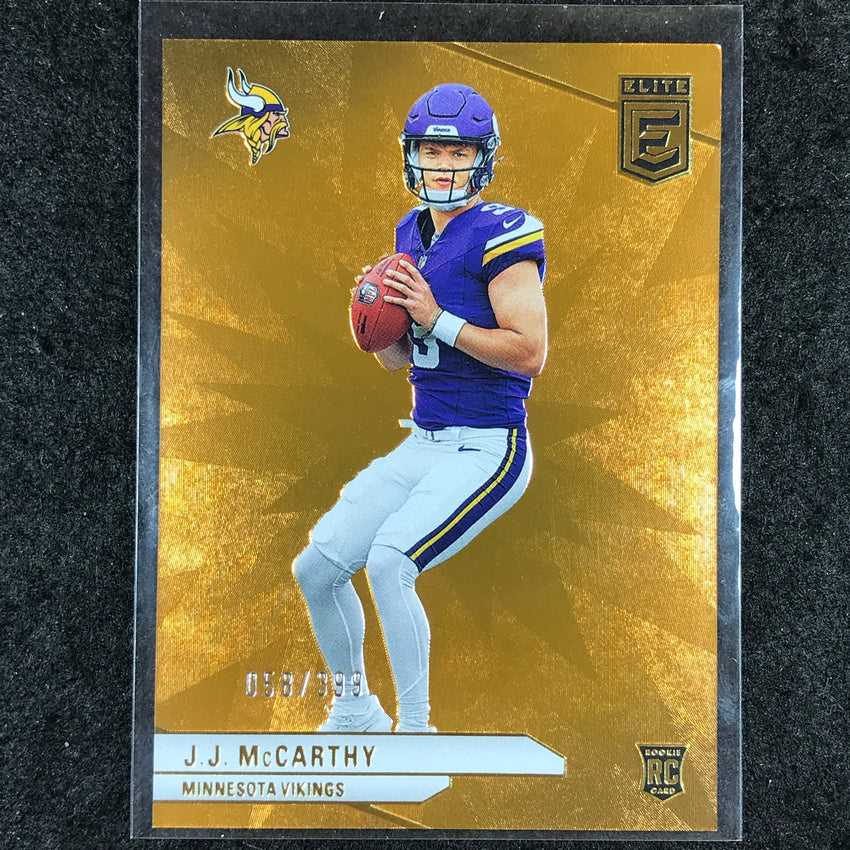 2024 Donruss Elite Football J.J. MCCARTHY Rookie Base Orange 58/399 #105