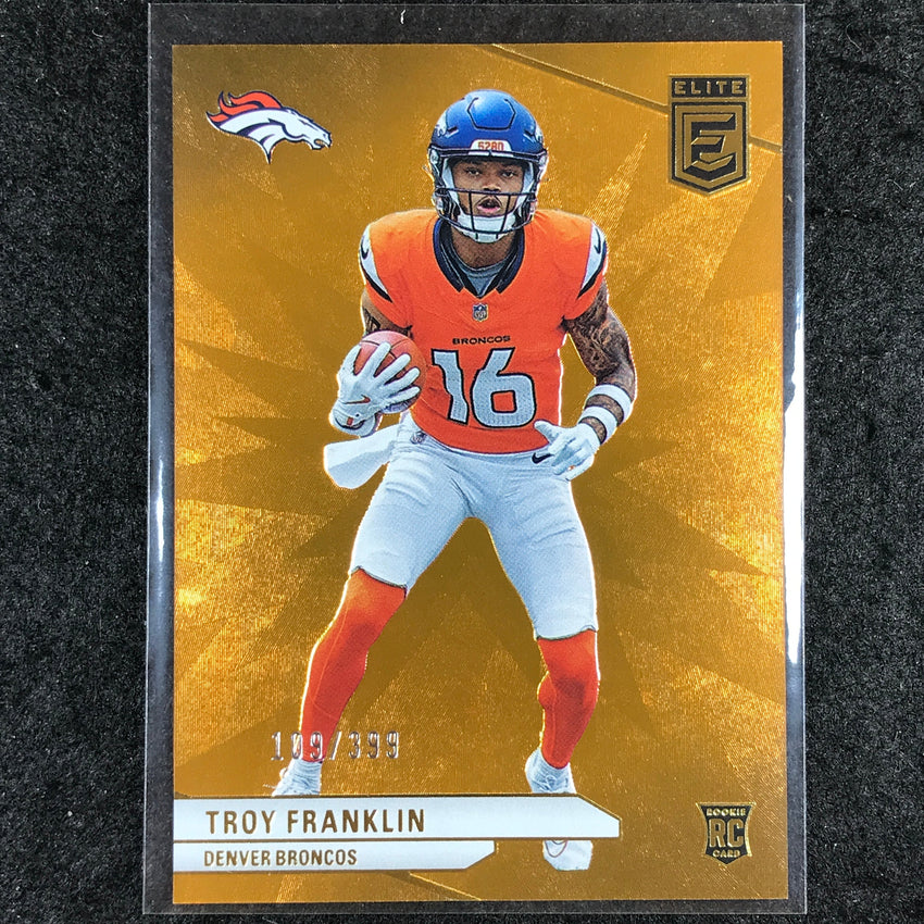2024 Donruss Elite Football TROY FRANKLIN Rookie Base Orange 109/399 #116