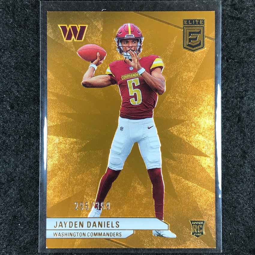 2024 Donruss Elite Football JAYDEN DANIELS Rookie Base Orange 295/399 #165