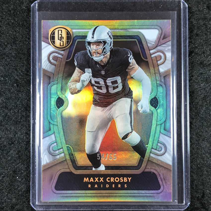 2024 Gold Standard Football MAXX CROSBY Base White Gold 54/65 #53