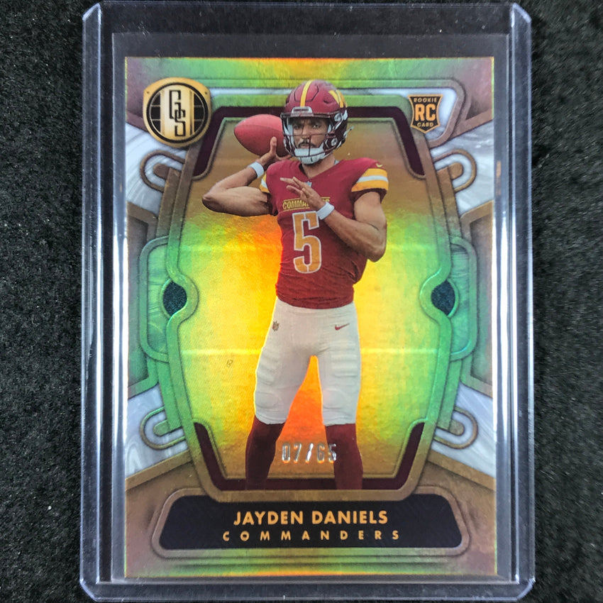 2024 Gold Standard Football JAYDEN DANIELS Rookie Base White Gold 7/65 #102