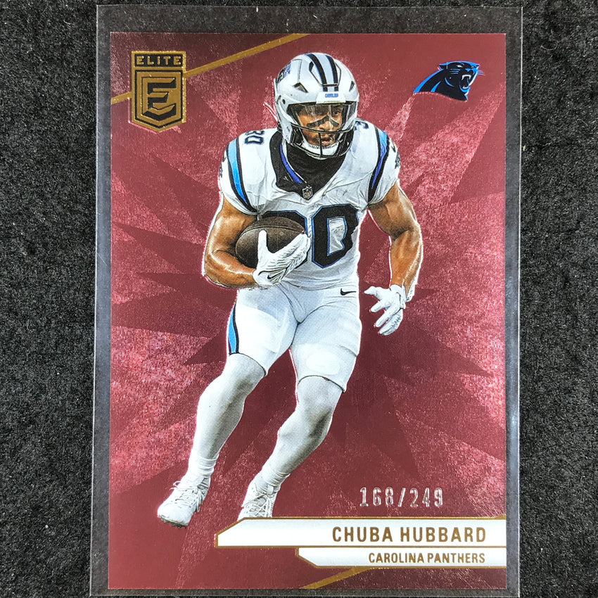 2024 Donruss Elite Football CHUBA HUBBARD Base Maroon 168/249 #73