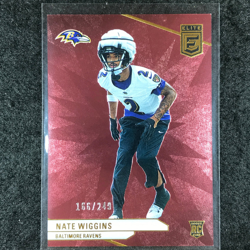 2024 Donruss Elite Football NATE WIGGINS Rookie Base Maroon 166/249 #157