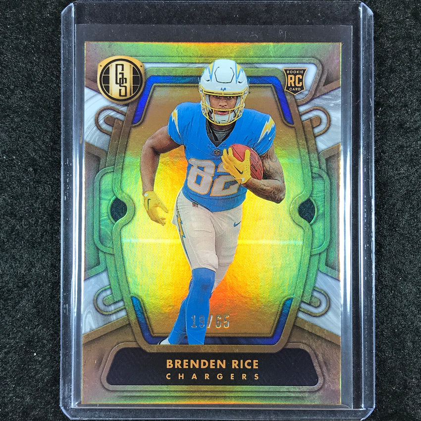 2024 Gold Standard Football BRENDEN RICE Rookie Base White Gold 19/65 #187