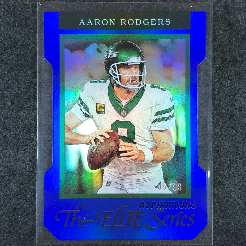 2024 Donruss Elite Football AARON RODGERS 1992 Elite Aspirations Die-Cut 6/99