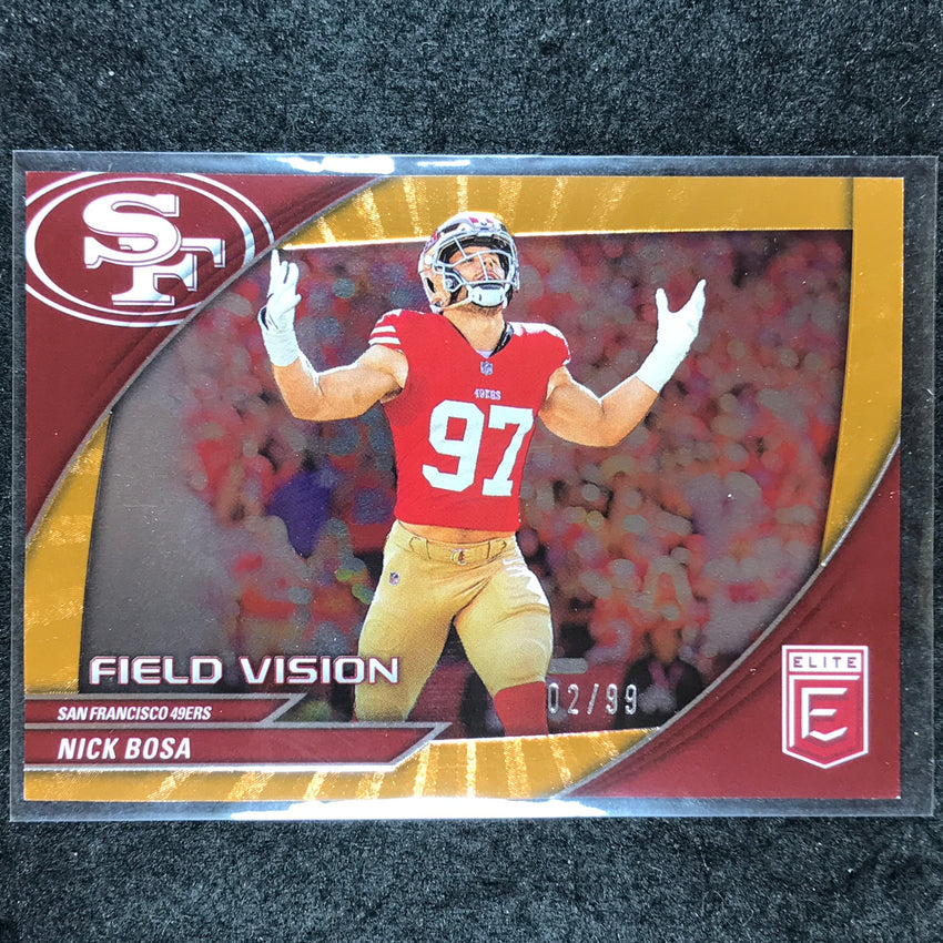 2024 Donruss Elite Football NICK BOSA Field Vision Orange 2/99 #9