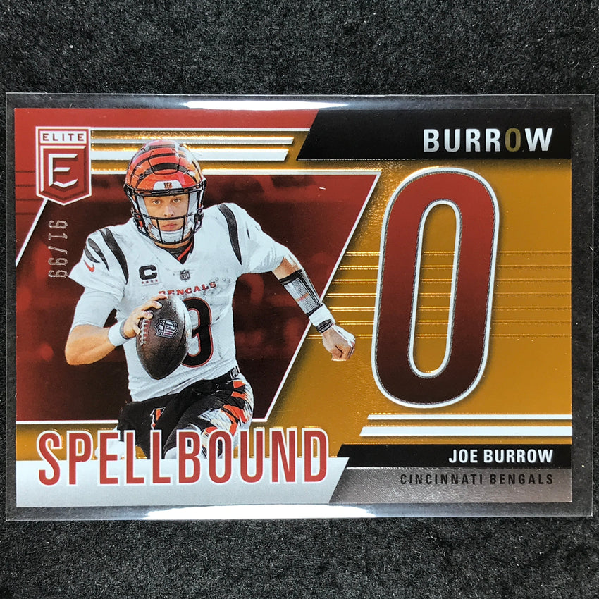 2024 Donruss Elite Football JOE BURROW "O" Spellbound Orange 91/99 #39