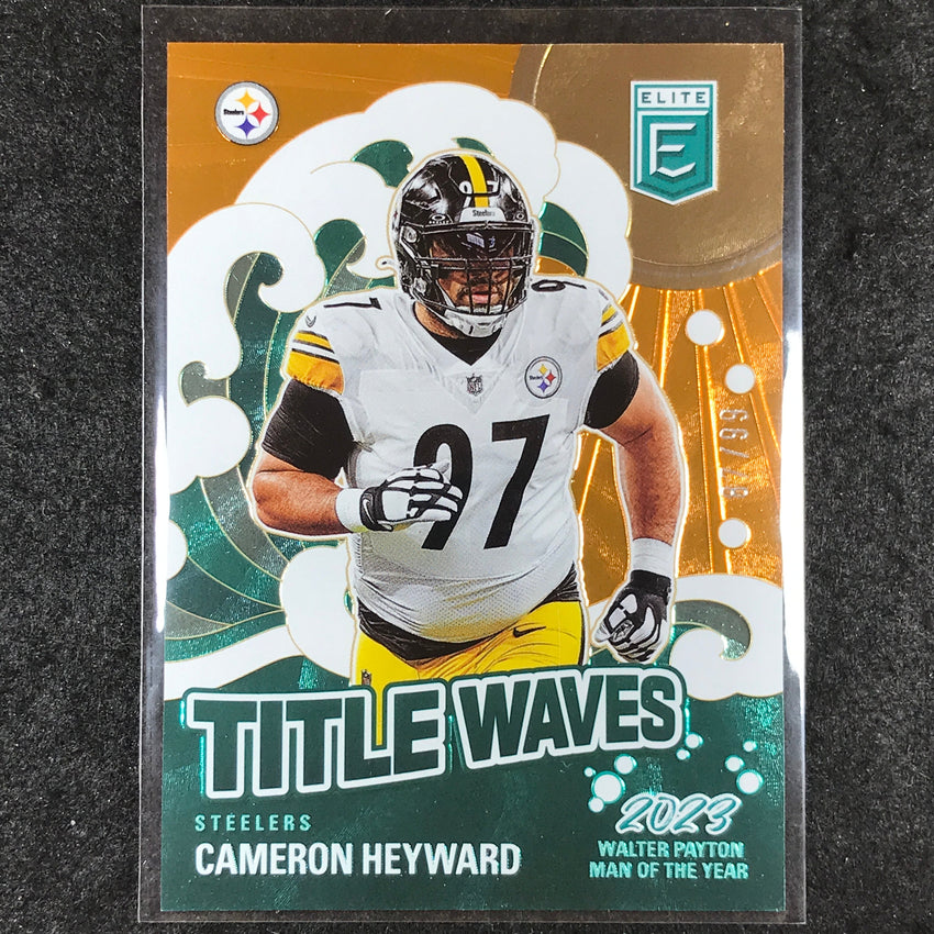 2024 Donruss Elite Football CAMERON HEYWARD Title Waves Orange 87/99 #2