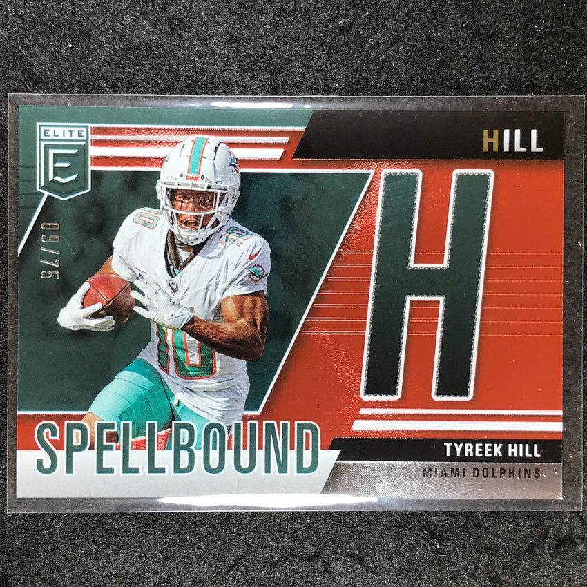 2024 Donruss Elite Football TYREEK HILL "H" Spellbound Red 9/75 #1