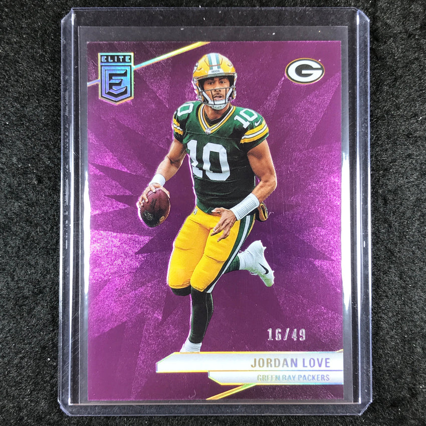 2024 Donruss Elite Football JORDAN LOVE Base Purple 16/49 #80
