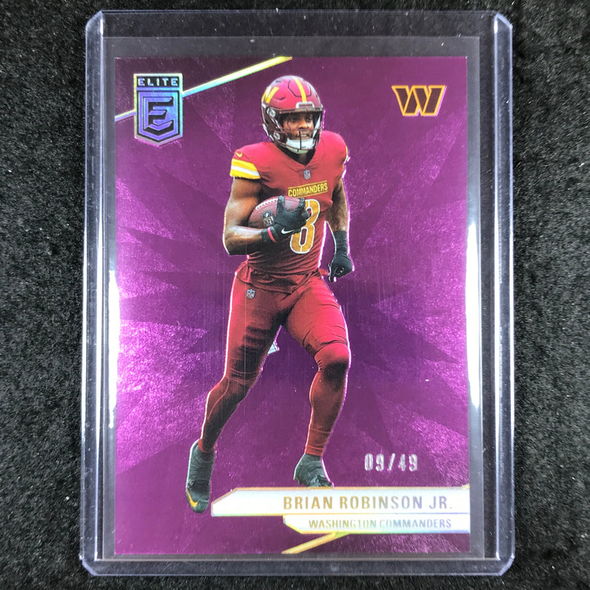 2024 Donruss Elite Football BRIAN ROBINSON JR. Base Purple 9/49 #98