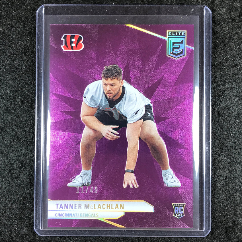 2024 Donruss Elite Football TANNER MCLACHLAN Rookie Base Purple 11/49 #108