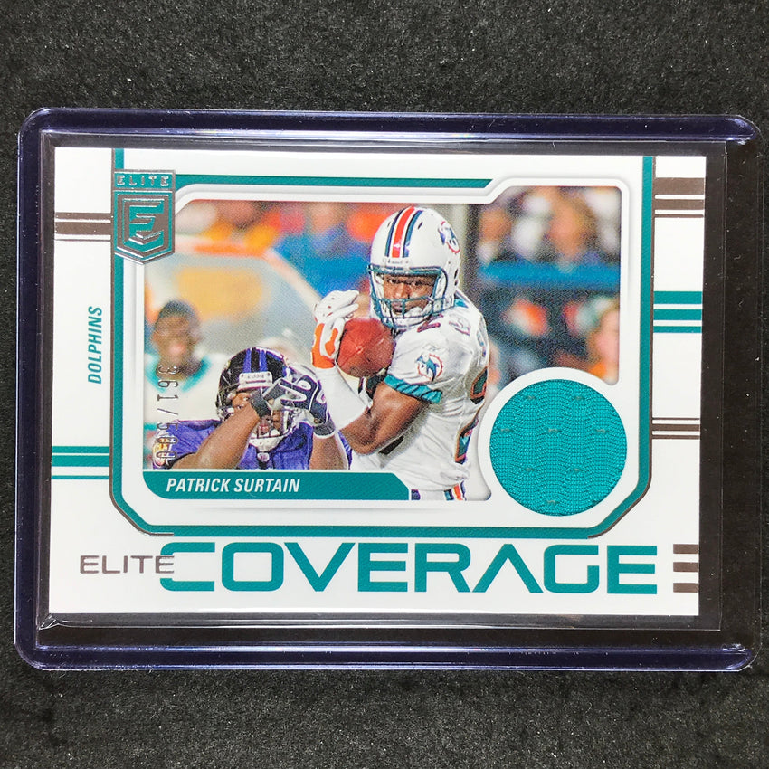 2024 Donruss Elite Football PATRICK SURTAIN Elite Coverage Jersey Relic 361/500