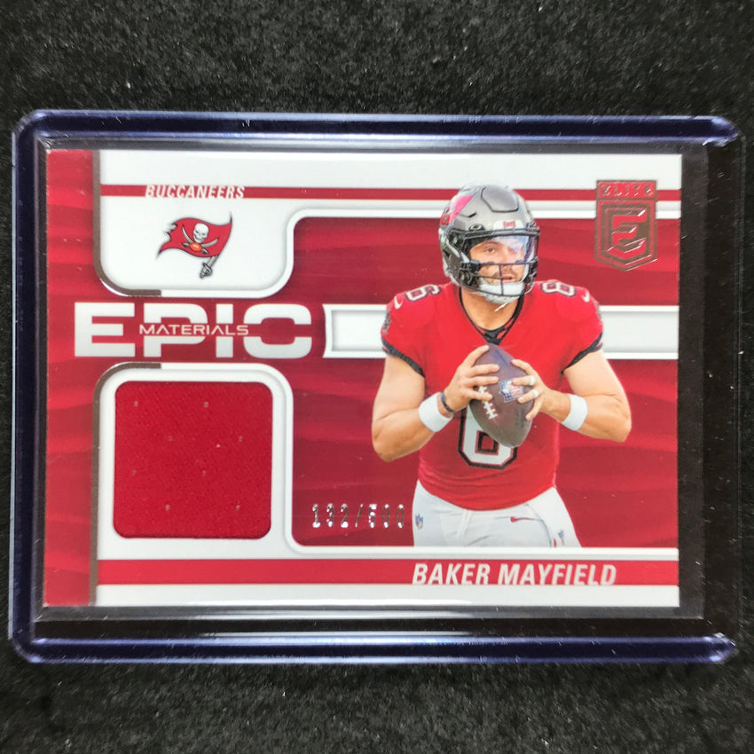 2024 Donruss Elite Football BAKER MAYFIELD Epic Materials Jersey Relic 132/500