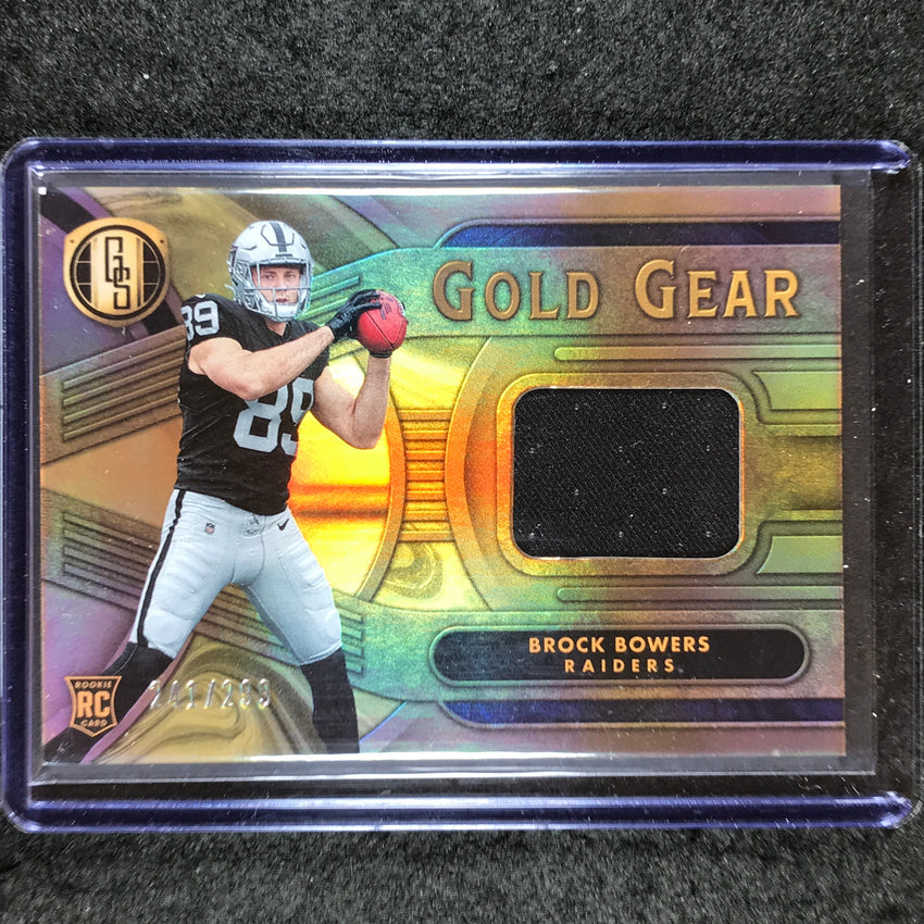 2024 Gold Standard Football BROCK BOWERS Gold Gear Rookie Jersey Relic 241/299
