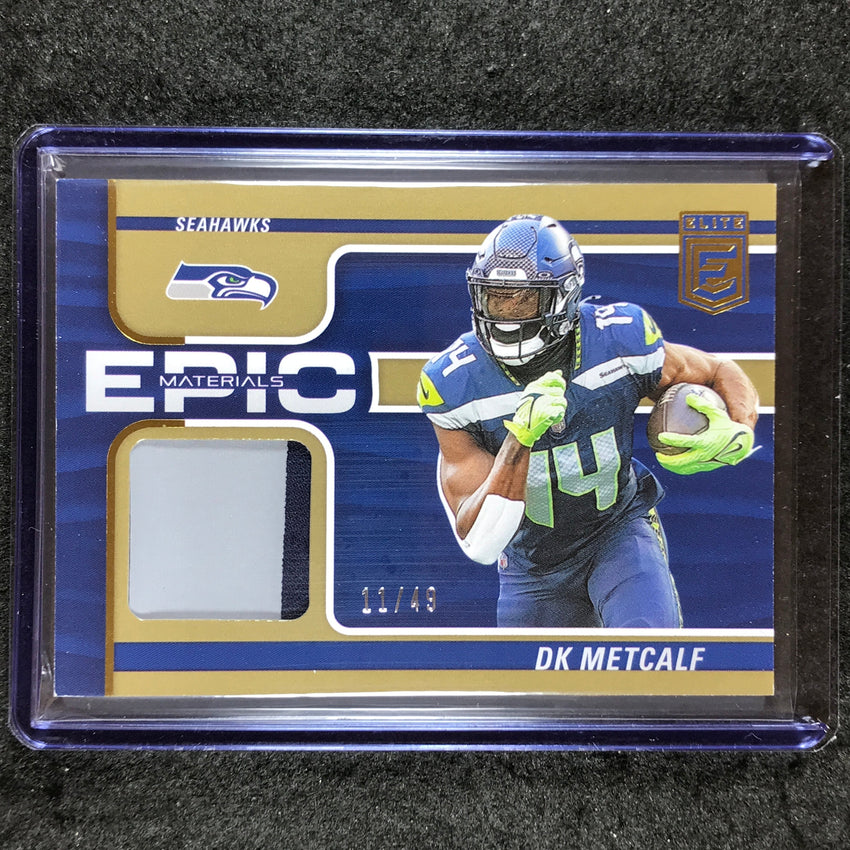 2024 Donruss Elite Football DK METCALF Epic Materials Patch Relic Prime 11/49