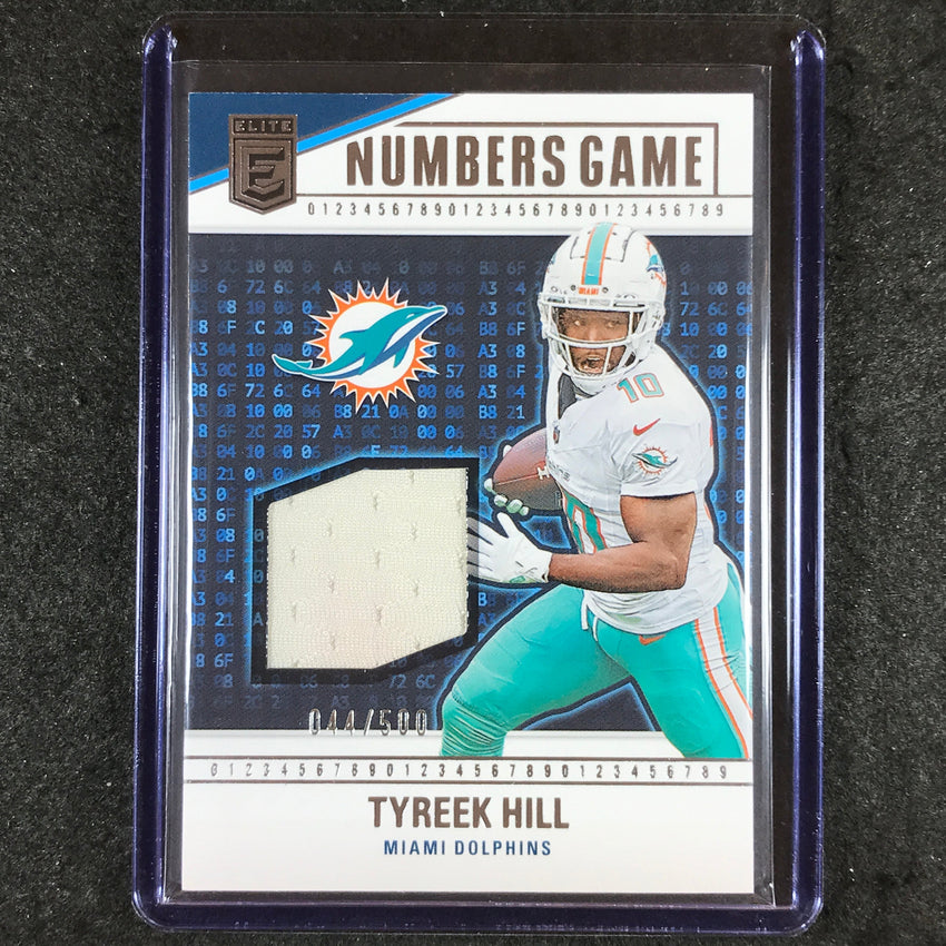 2024 Donruss Elite Football TYREEK HILL Numbers Game Jersey Relic 44/500