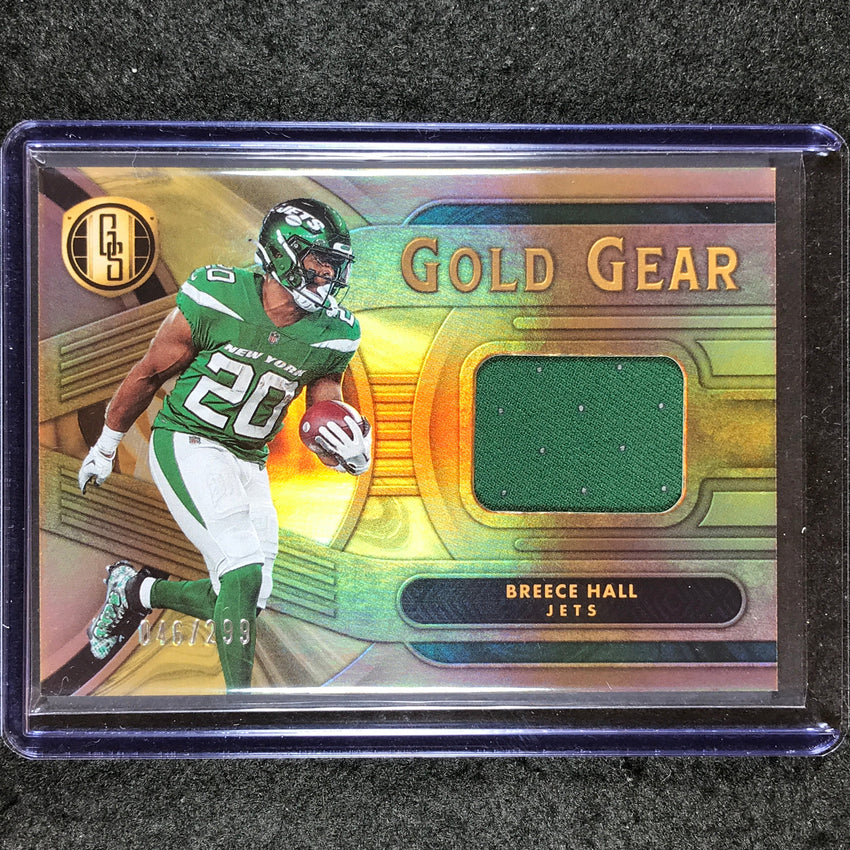 2024 Gold Standard Football BREECE HALL Gold Gear Jersey Relic 46/299