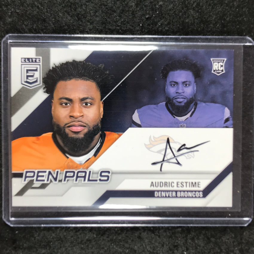 2024 Donruss Elite Football AUDRIC ESTIME Pen Pals Rookie Auto #AES