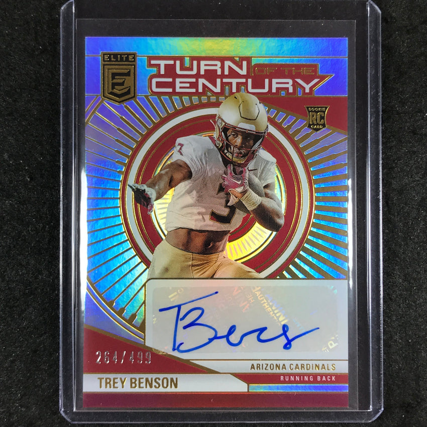 2024 Donruss Elite Football TREY BENSON Turn of the Century Rookie Auto 264/499