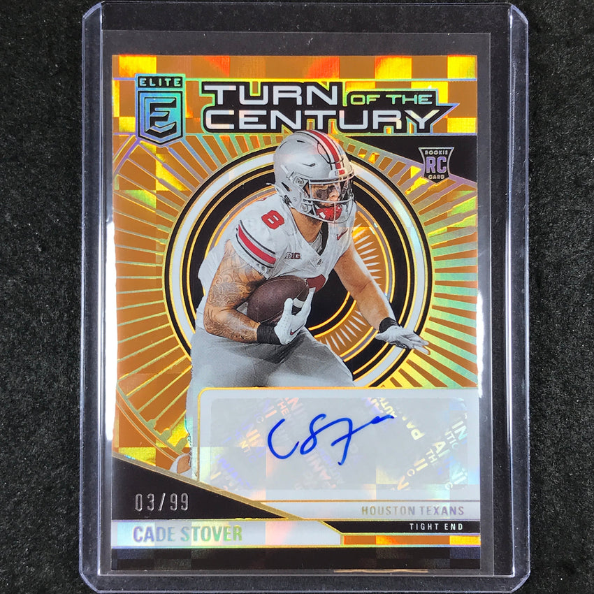 2024 Donruss Elite CADE STOVER Turn of the Century Rookie Auto Orange 3/99