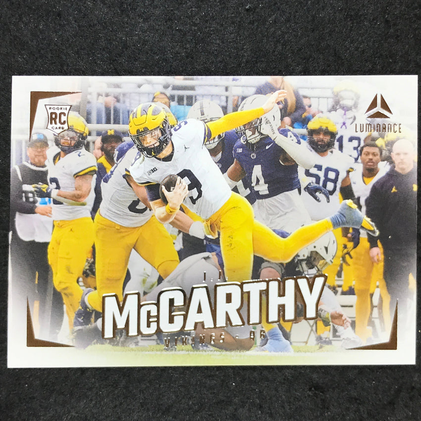 2024 Luminance Football J.J. MCCARTHY Rookie Base Horizontal #187