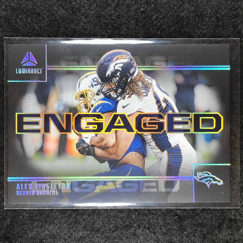 2024 Luminance Football ALEX SINGLETON Engaged Base #ASN