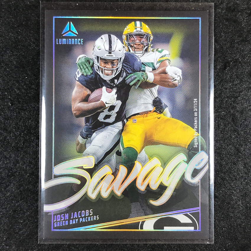 2024 Luminance Football JOSH JACOBS Savage Base #JJS