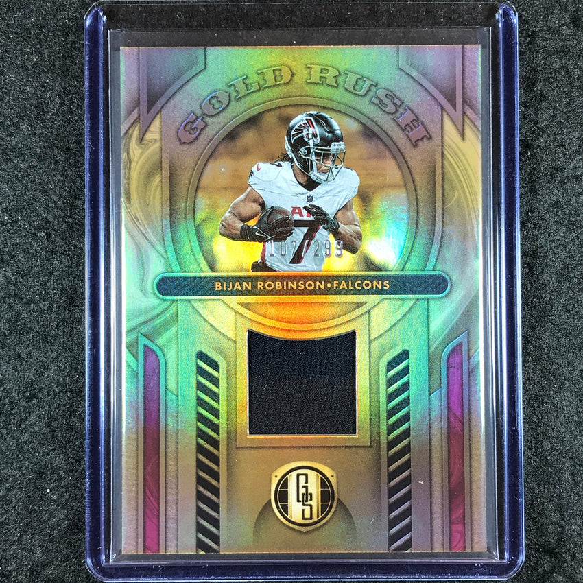 2024 Gold Standard Football BIJAN ROBINSON Gold Rush Jersey Relic 107/299