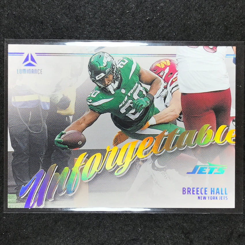 2024 Luminance Football BREECE HALL Unforgettable Base #BHL