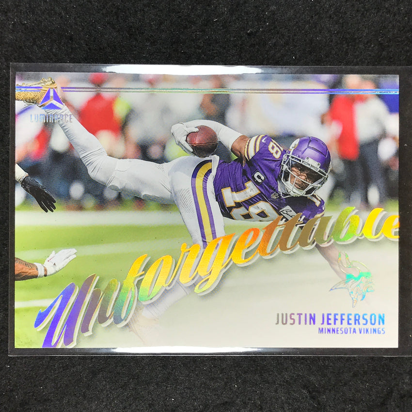 2024 Luminance Football JUSTIN JEFFERSON Unforgettable Base #JJN