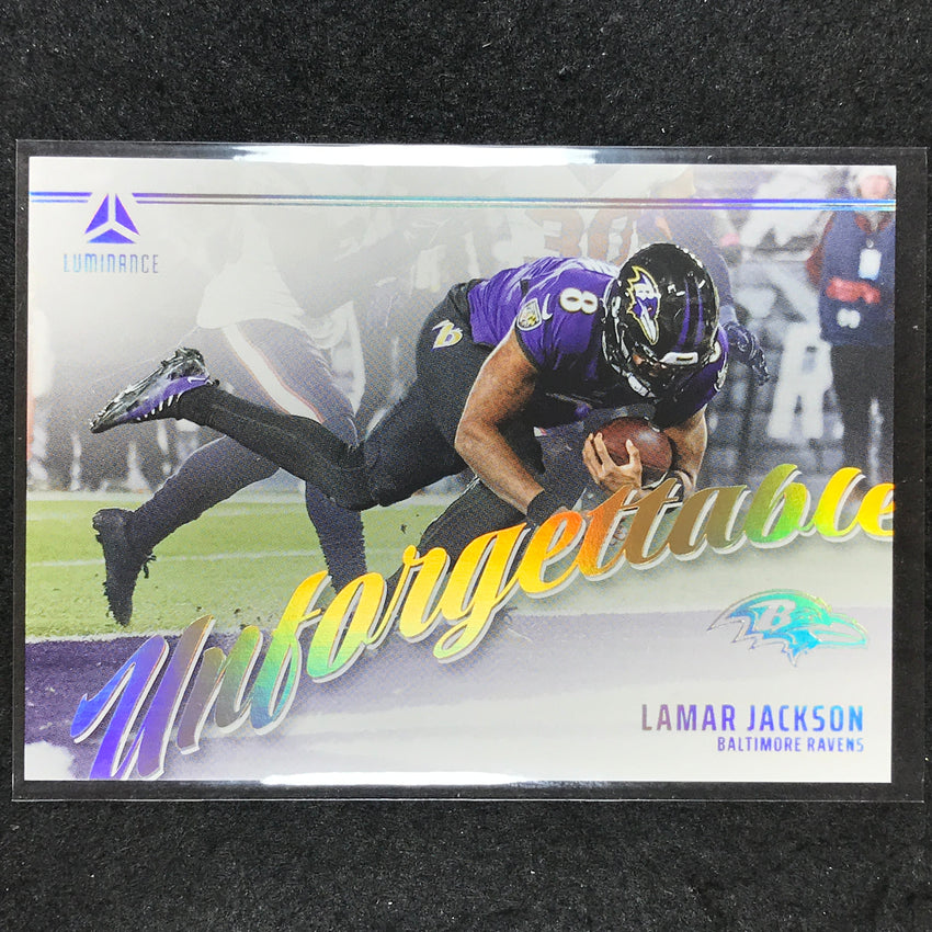 2024 Luminance Football LAMAR JACKSON Unforgettable Base #LJN