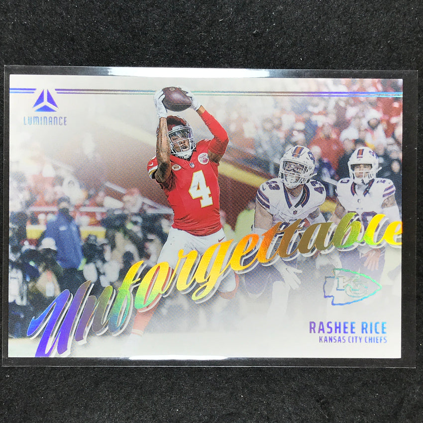 2024 Luminance Football RASHEE RICE Unforgettable Base #RRE