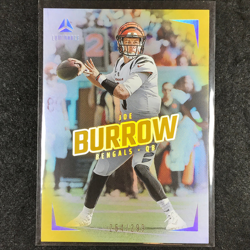 2024 Luminance Football JOE BURROW Base Vertical Gold 254/299 #12