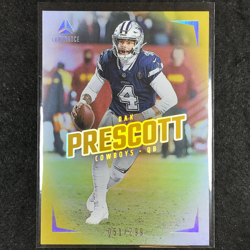 2024 Luminance Football DAK PRESCOTT Base Vertical Gold 51/299 #16