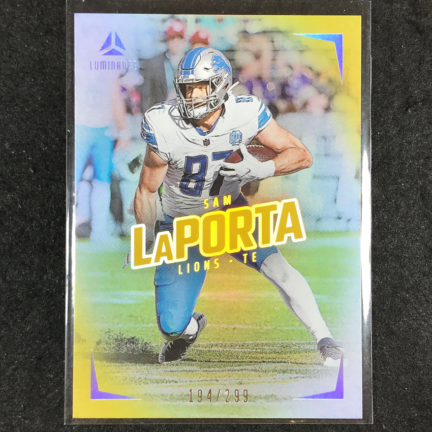 2024 Luminance Football SAM LAPORTA Base Vertical Gold 194/299 #23