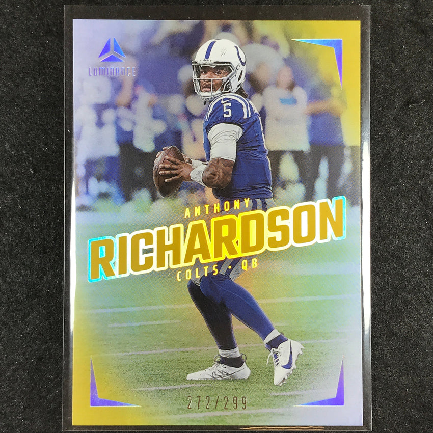 2024 Luminance Football ANTHONY RICHARDSON Base Vertical Gold 272/299 #28