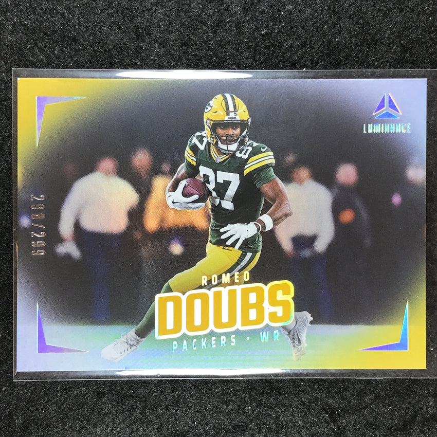 2024 Luminance Football ROMEO DOUBS Base Horizontal Gold 298/299 #81