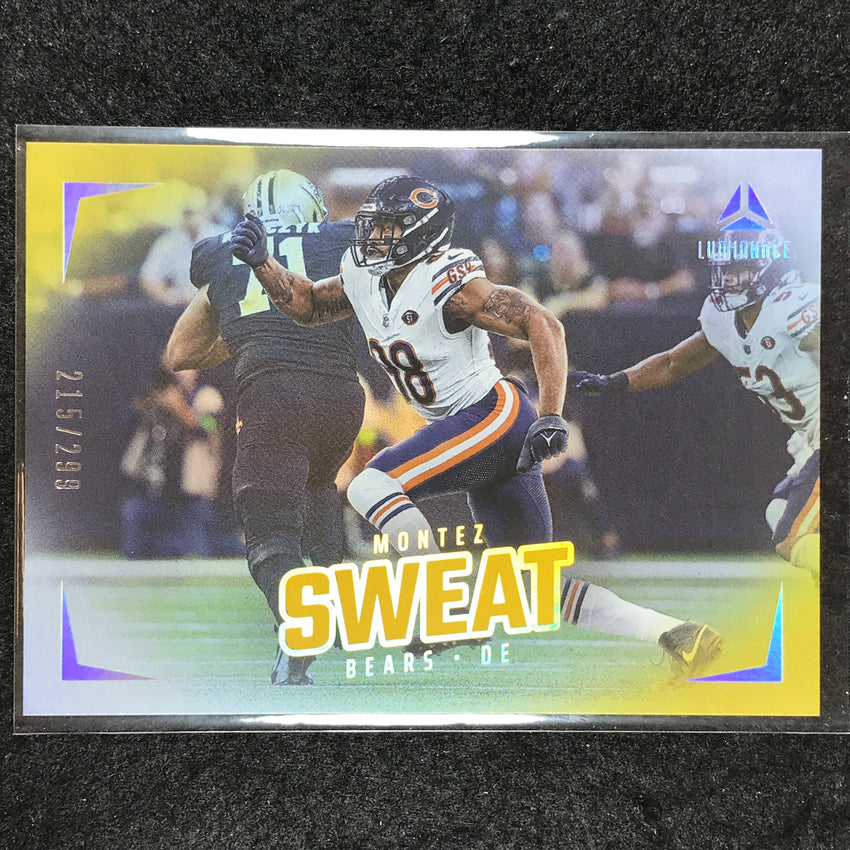 2024 Luminance Football MONTEZ SWEAT Base Horizontal Gold 215/299 #97