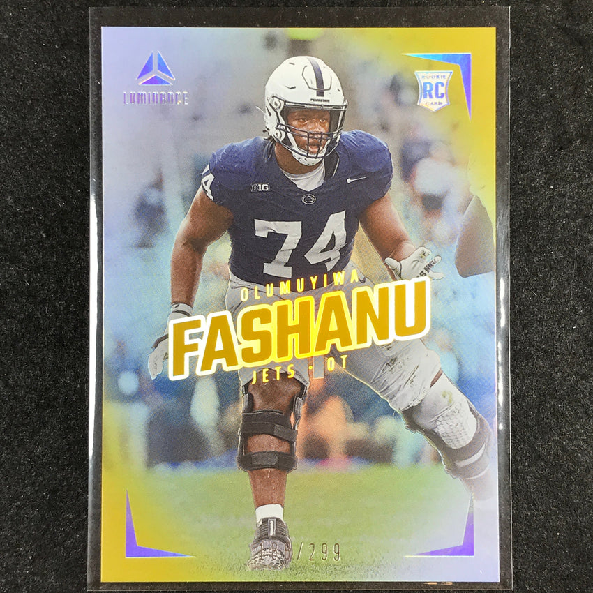 2024 Luminance Football OLUMUYIWA FASHANU Rookie Base Vertical Gold 188/299 #114