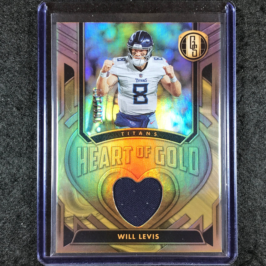 2024 Gold Standard Football WILL LEVIS Heart of Gold Jersey Relic 108/199
