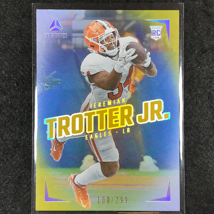 2024 Luminance Football JEREMIAH TROTTER JR. Rookie Base Vertical Gold 100/299
