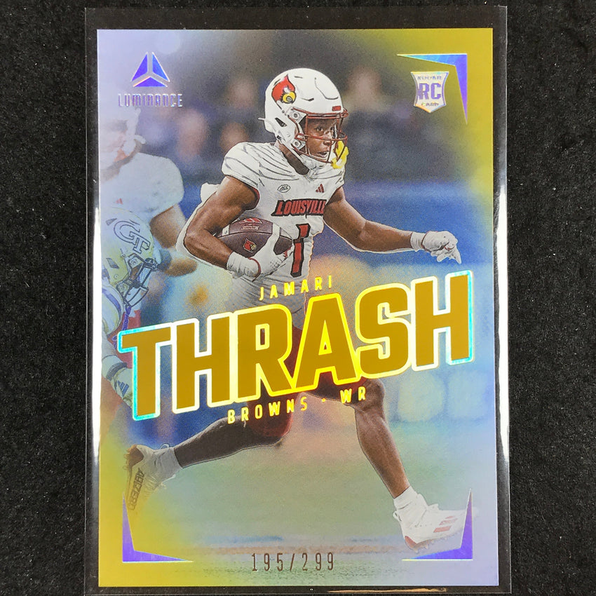 2024 Luminance Football JAMARI THRASH Rookie Base Vertical Gold 195/299 #161