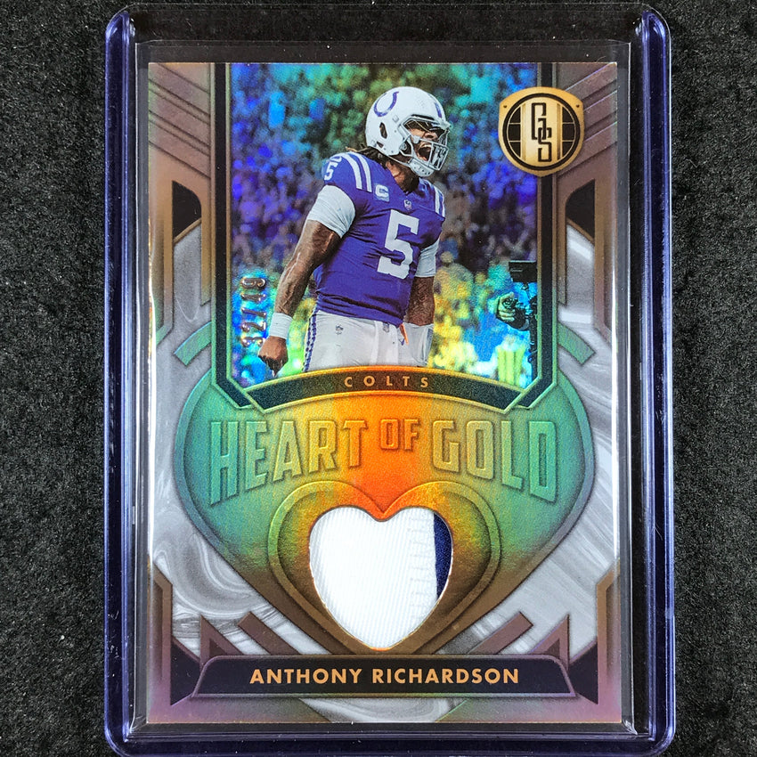 2024 Gold Standard Football ANTHONY RICHARDSON Heart of Gold Patch White 32/49