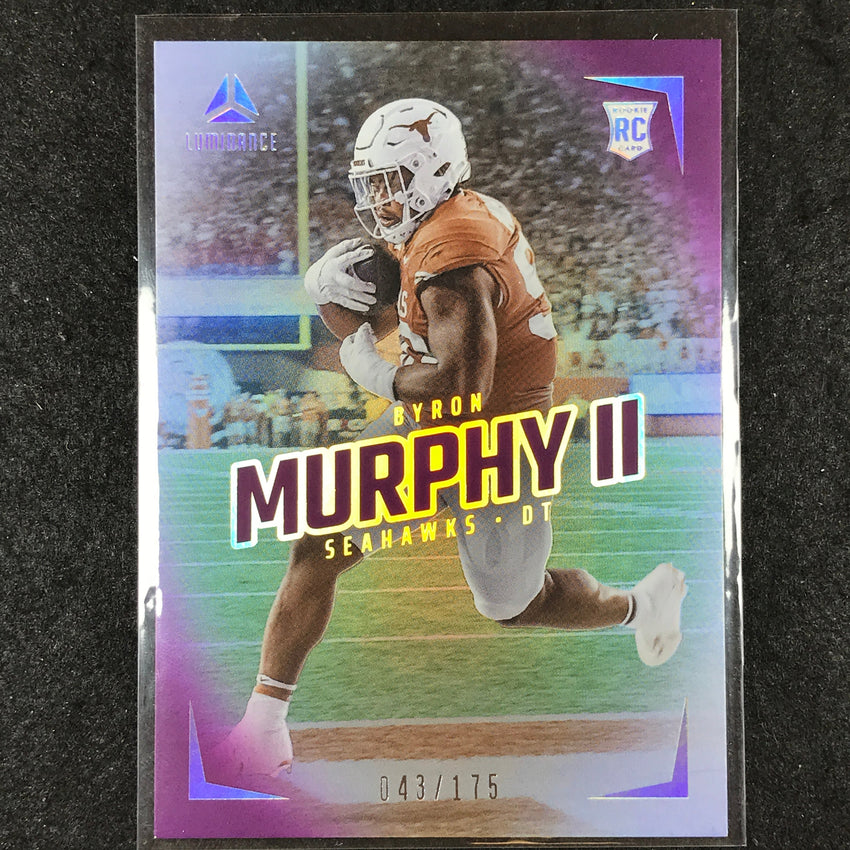 2024 Luminance Football BYRON MURPHY II Rookie Base Vertical Purple 43/175 #113