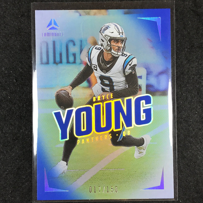 2024 Luminance Football BRYCE YOUNG Base Vertical Blue 17/150 #9