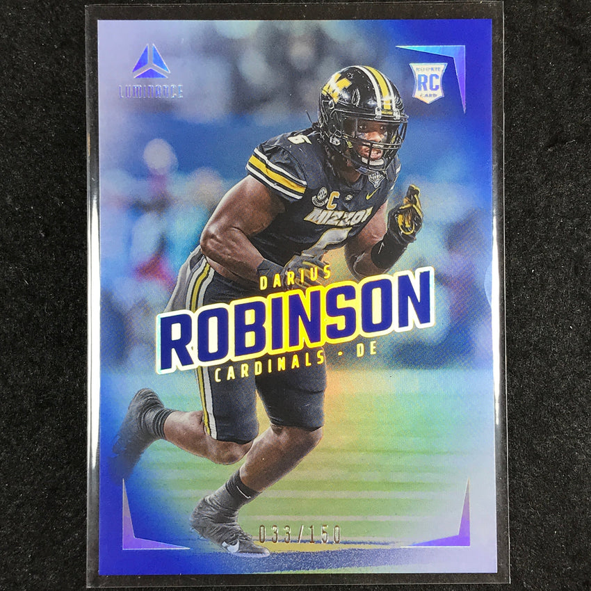 2024 Luminance Football DARIUS ROBINSON Rookie Base Vertical Blue 33/150 #124