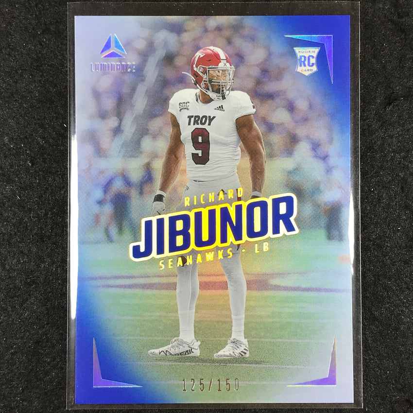 2024 Luminance Football RICHARD JIBUNOR Rookie Base Vertical Blue 125/150 #174