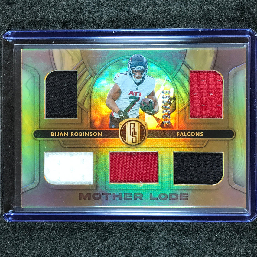 2024 Gold Standard Football BIJAN ROBINSON Mother Lode Jersey Relic 123/299